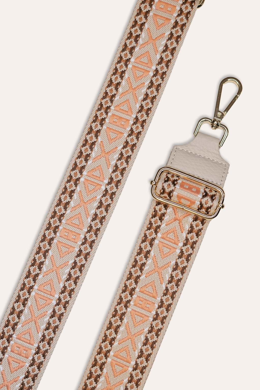 Umhängegurt (Braun-Apricot)