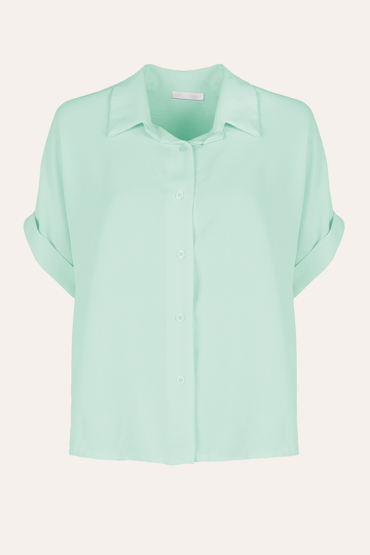 Kurze Bluse (Mint)