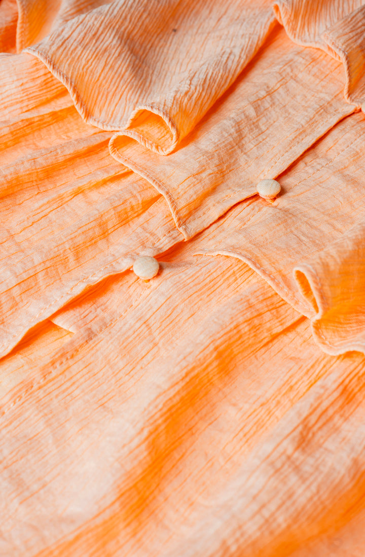 Bluse mit Volants (Apricot)