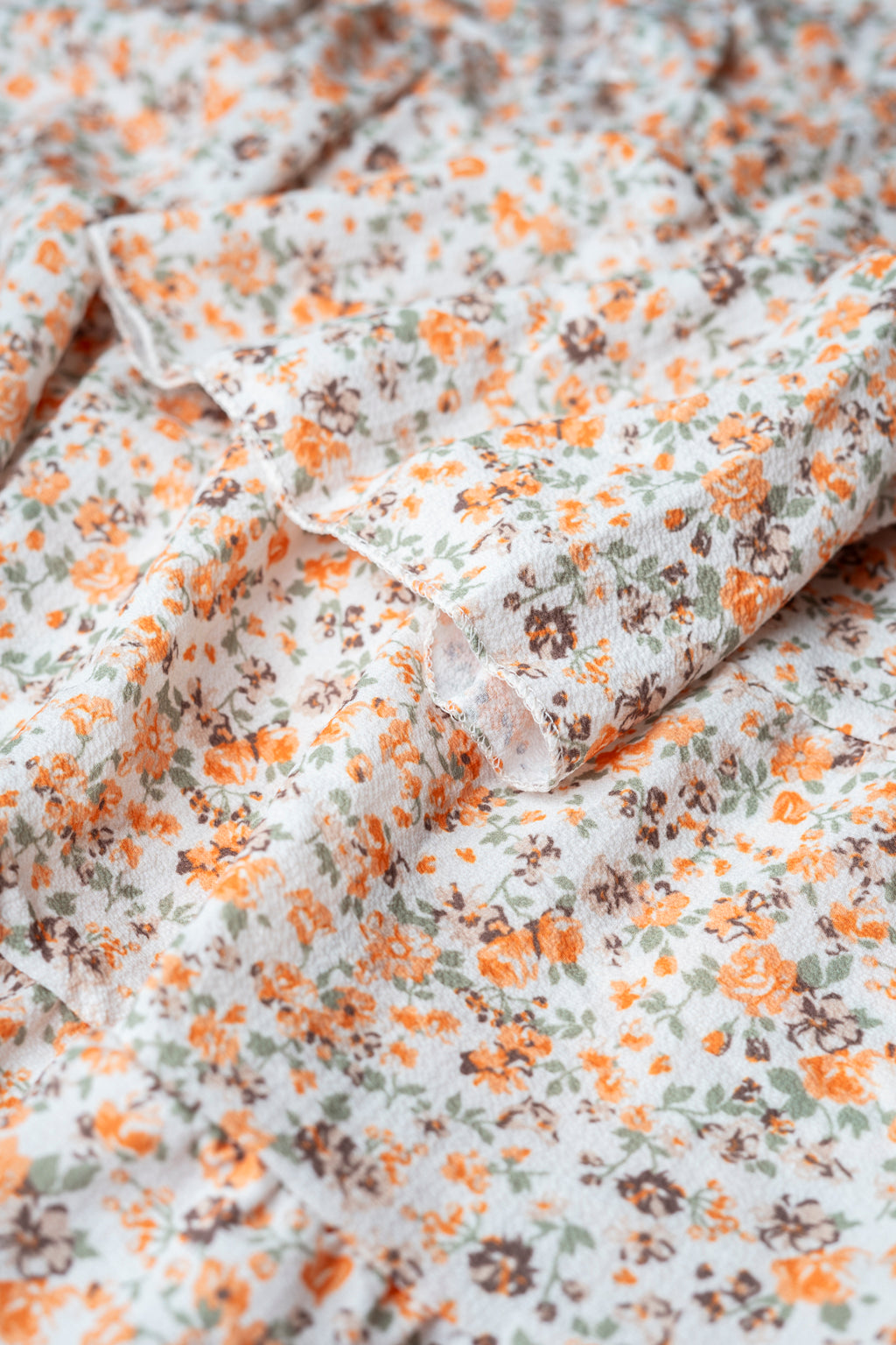 Tunika mit floralem Print (Orange)