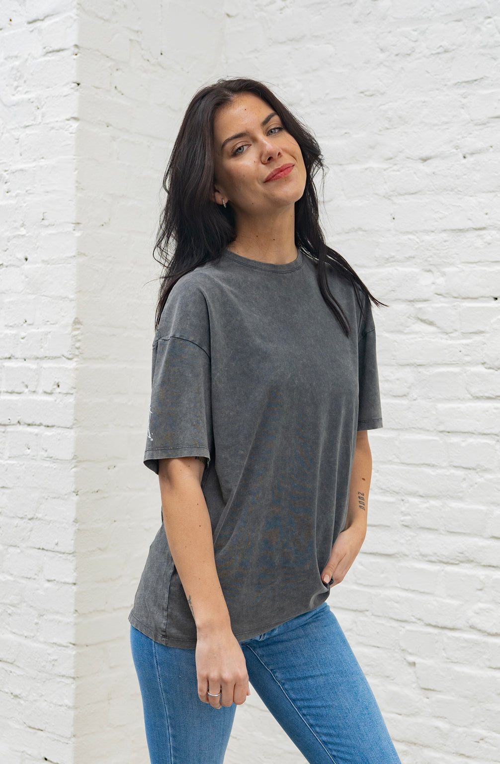 Oversize-T-Shirt Dirty Dancing (Acid-Grau)