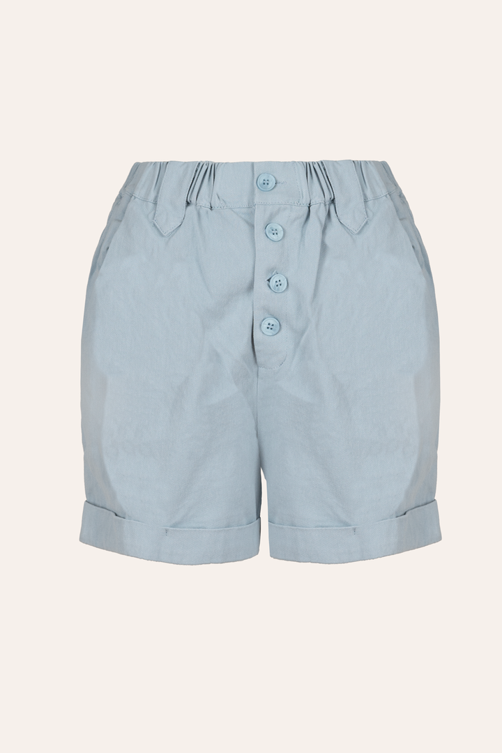 Shorts mit Knopfleiste (Hellblau)