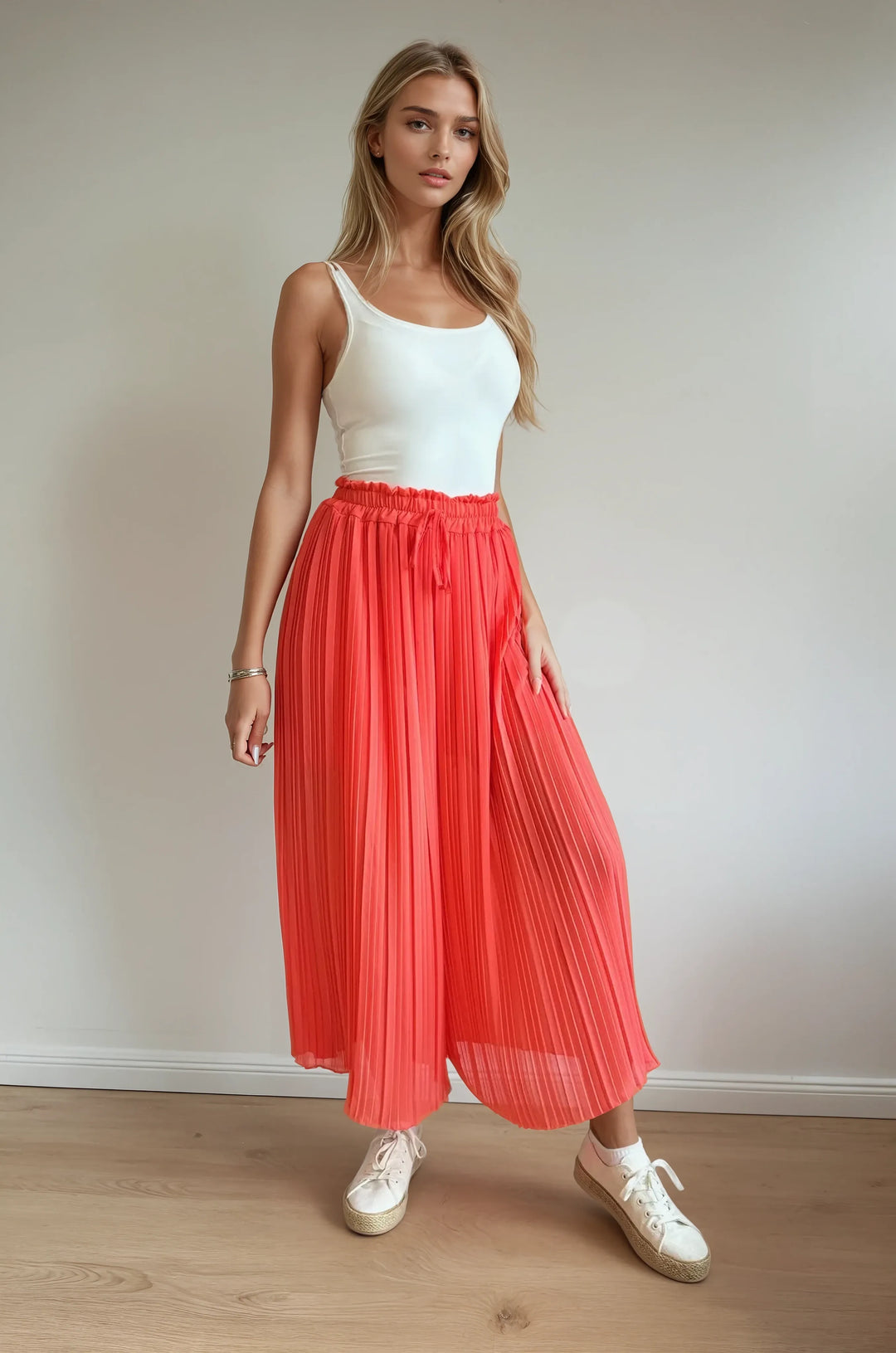 Hose in Faltenoptik (Peach)