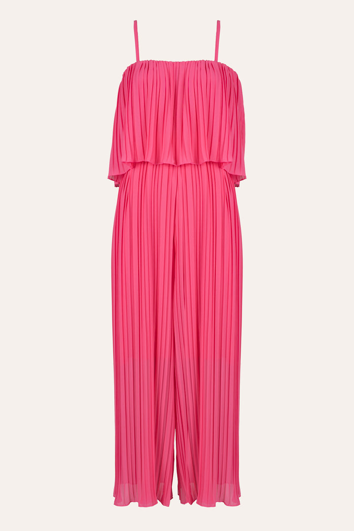 Jumpsuit in Faltenoptik (Pink)