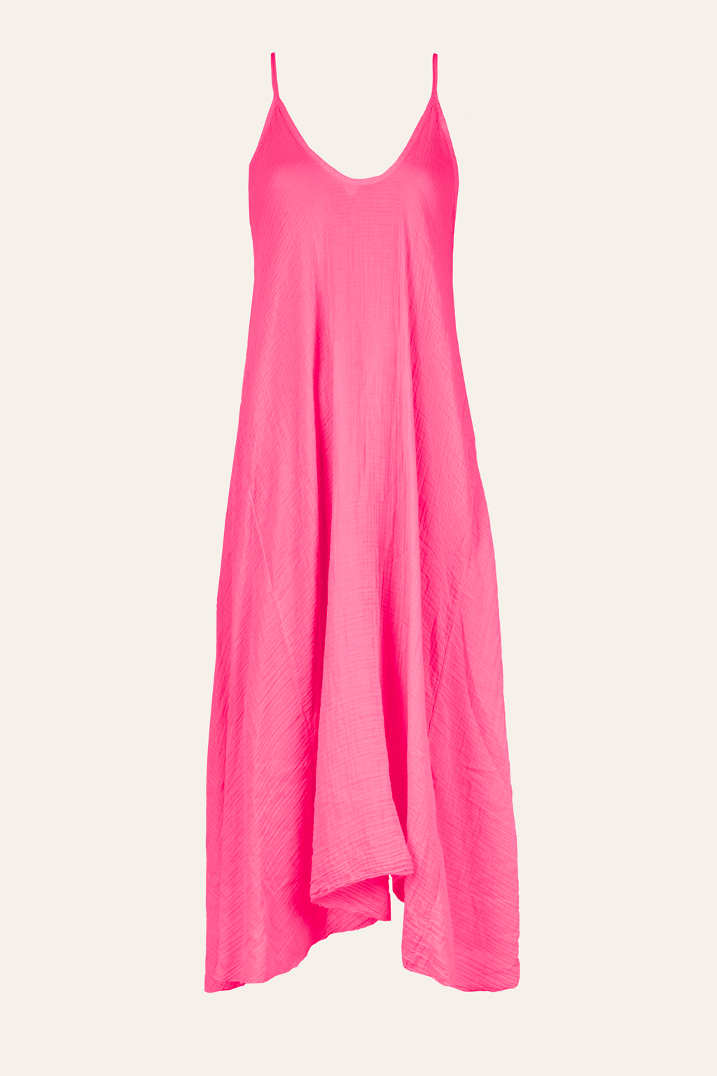 Strandkleid aus Musselin (Pink)