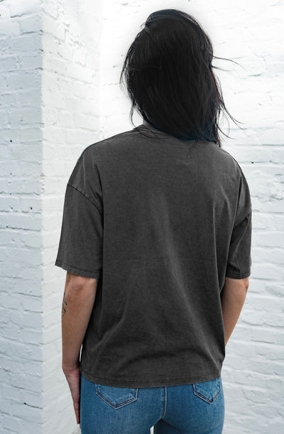 T-Shirt MOM mit weitem Arm (Acid-Grau)