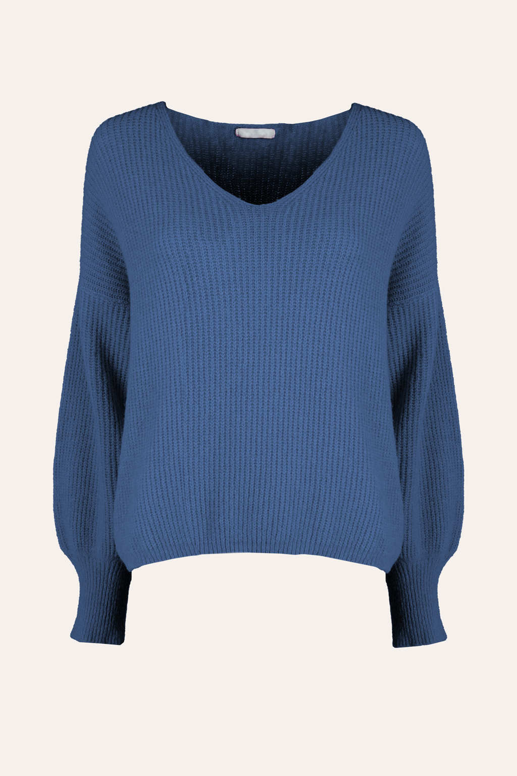 Pullover mit V-Ausschnitt (Blau)