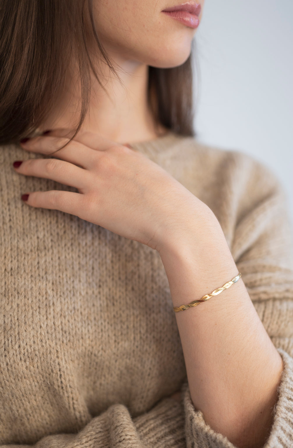 Geflochtenes Armband (Gold)