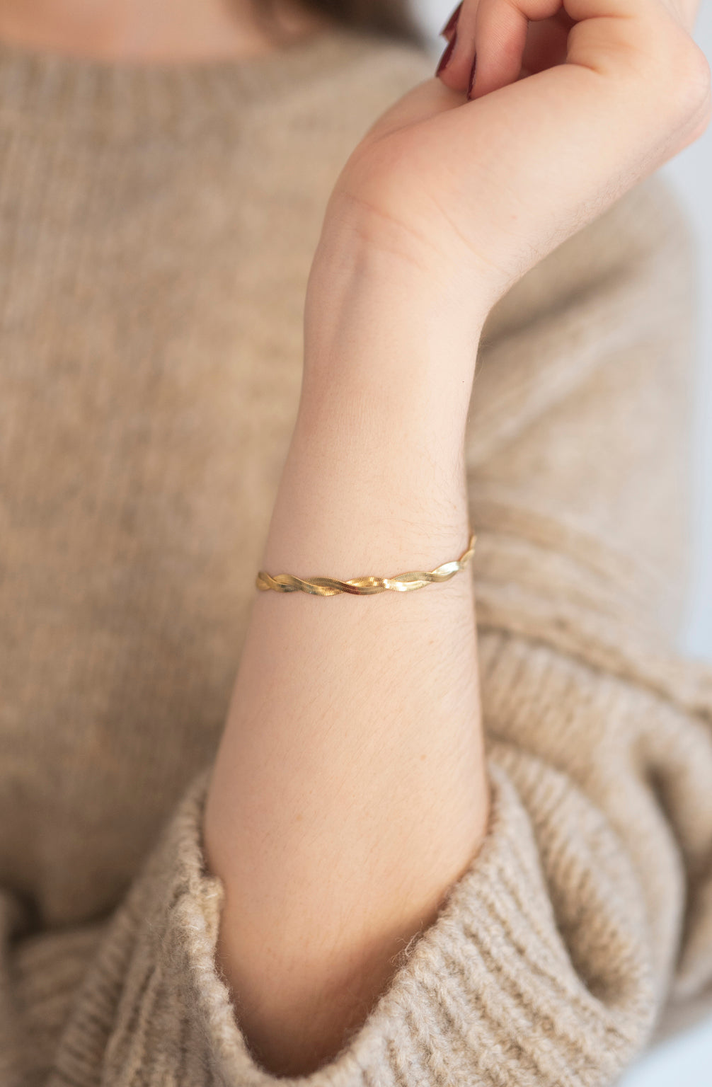 Geflochtenes Armband (Gold)