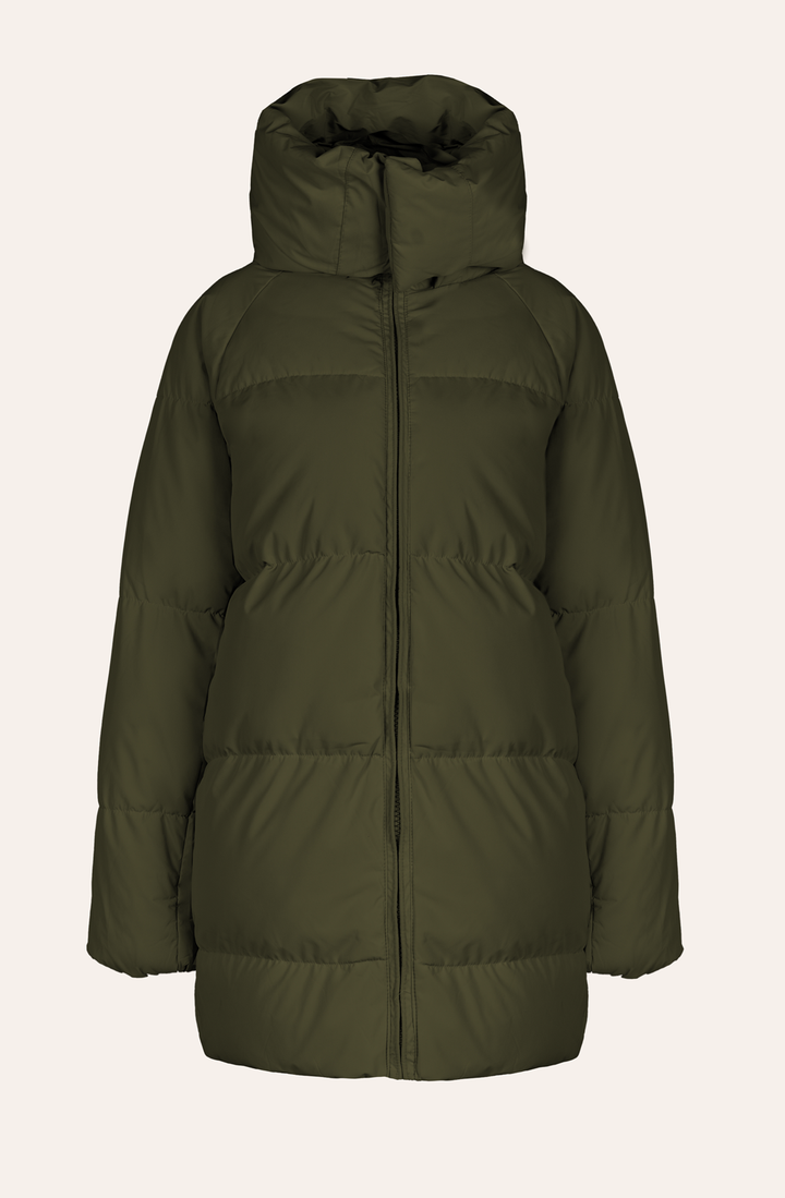 Steppjacke mit Kapuze (Khaki)