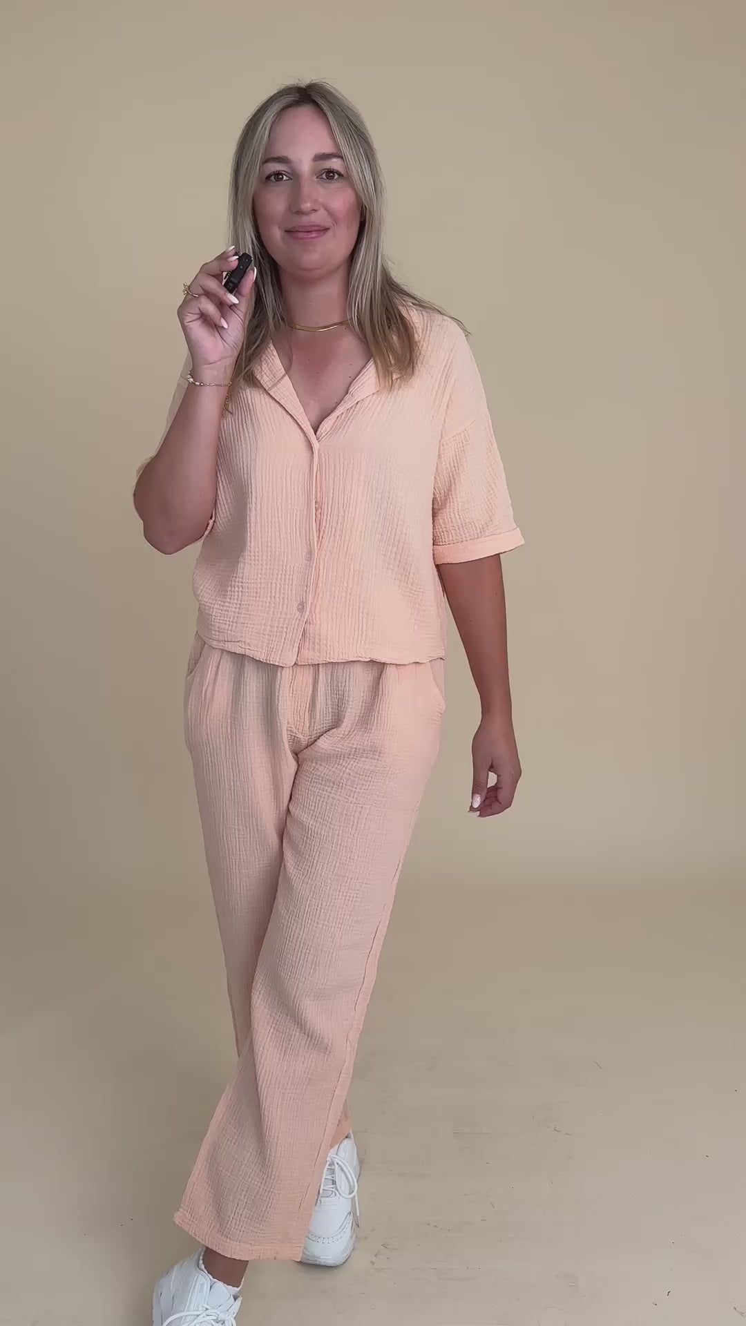 Musselin Hose (Peach)