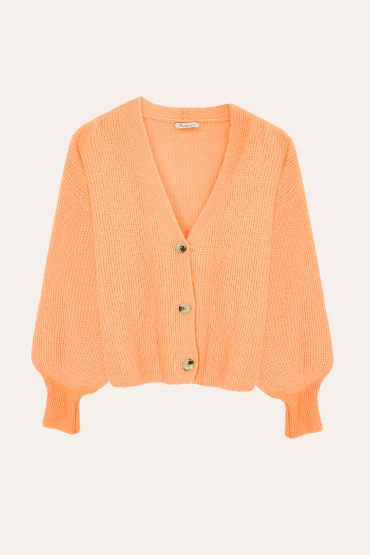 Cardigan mit Knopfleiste (Peach)