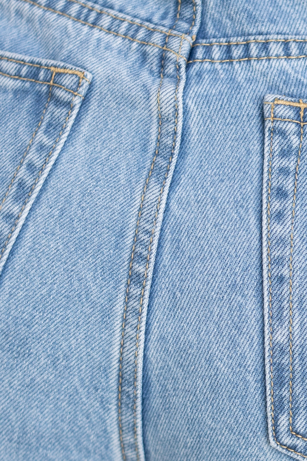 Jeans mit geradem Bein (Blau)