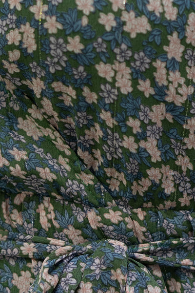 Maxikleid mit Blumenprint (Grün)
