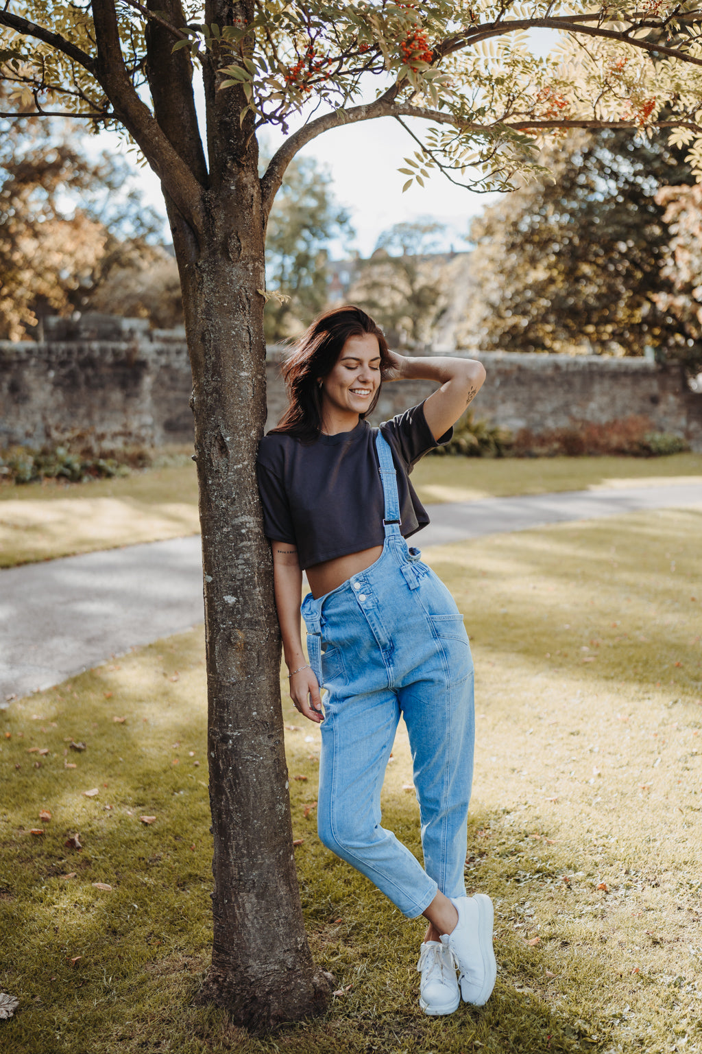 Jeans-Latzhose (Blau)
