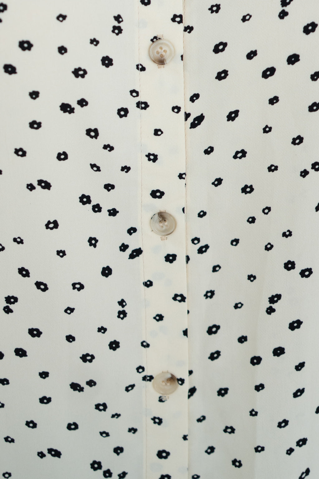 Bluse mit Print (Creme)