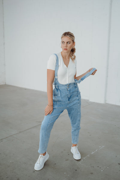 Jeans-Latzhose (Blau)