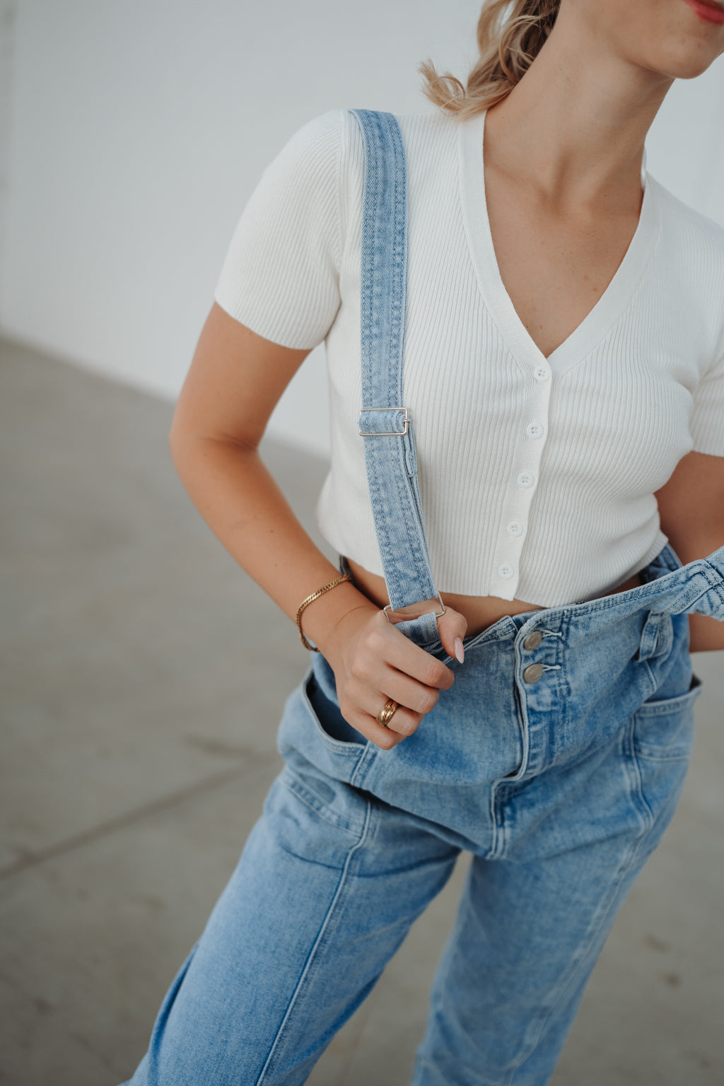 Jeans-Latzhose (Blau)