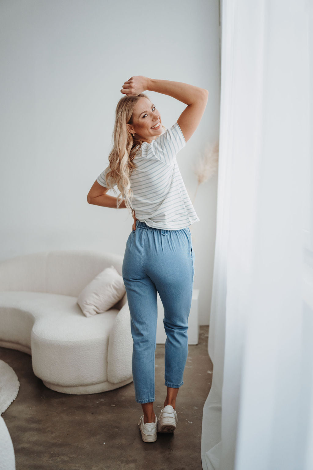 Hose mit Knopfleiste (Blau)